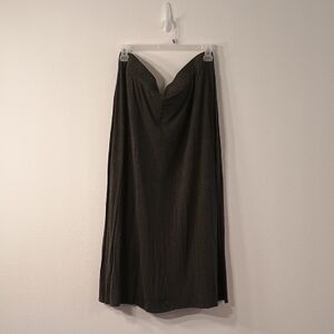 a.n.a Charcoal A-Line Skirt